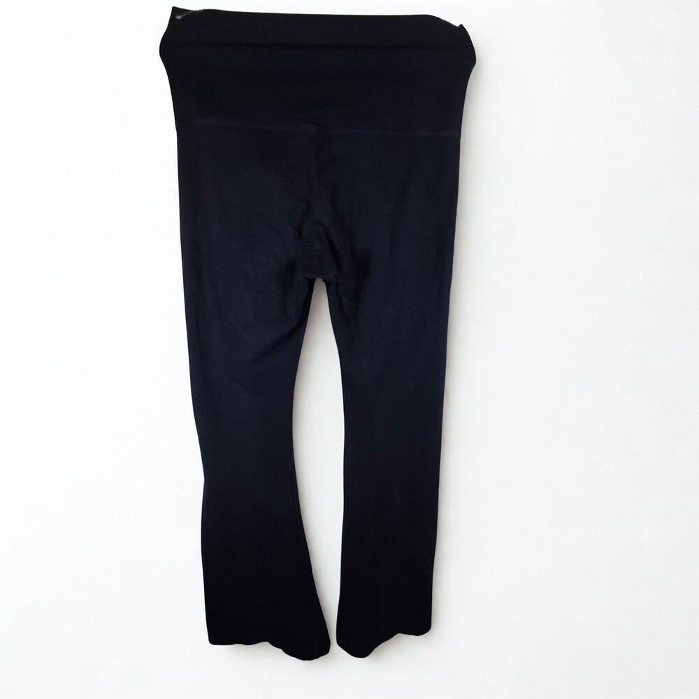 PINK Victoria’s Secret Black Fold Over Waist Flare Yoga Pants Women’s M